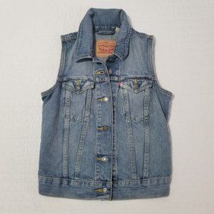 Levi's Women's Demin Jean Trucker Vest Jacket XS
